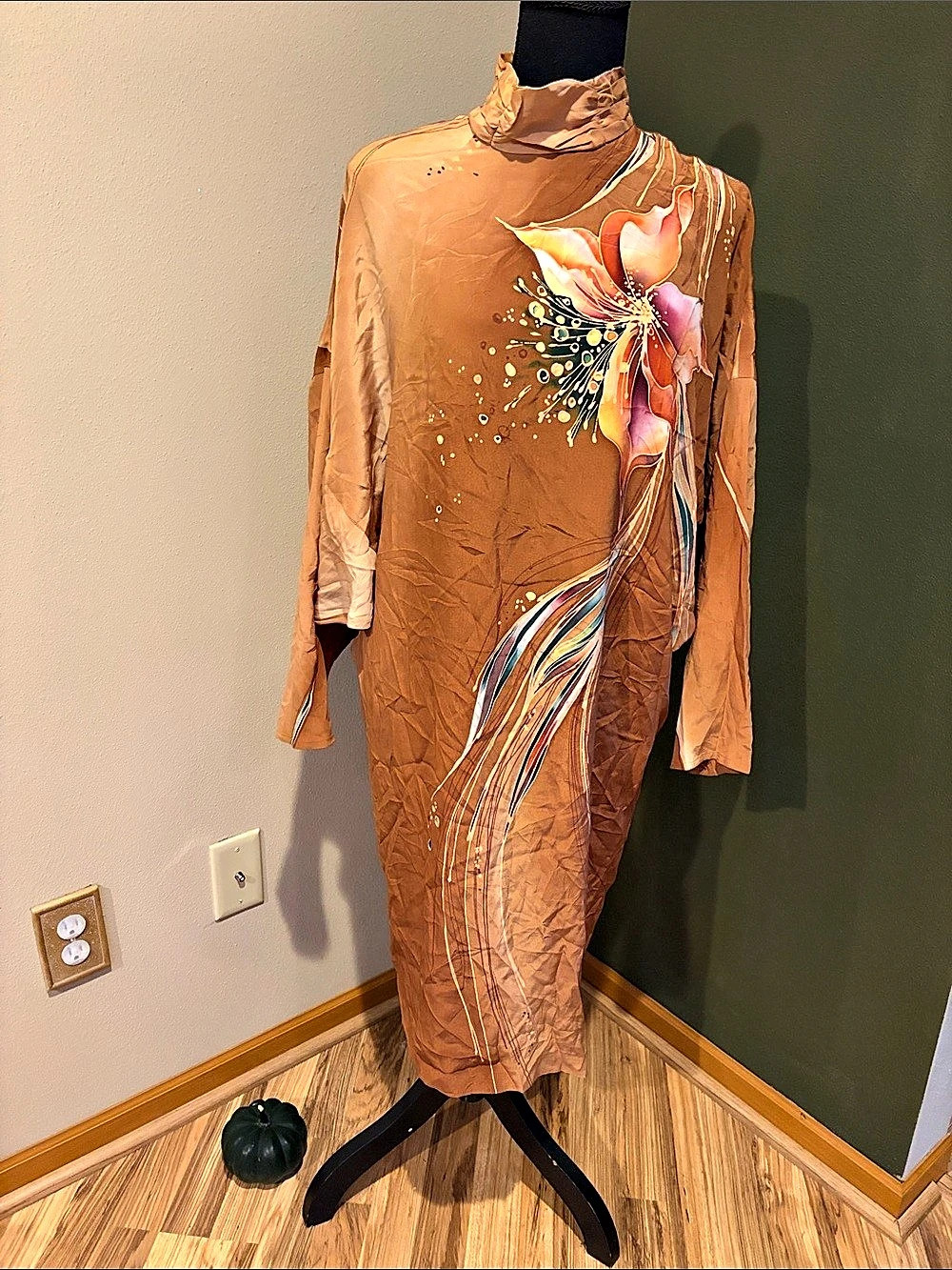 Yolanda Floral Silk Maxi Dress